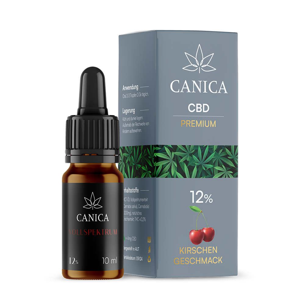 CBD Öl Kirsche 12% Premium Vollspektrum