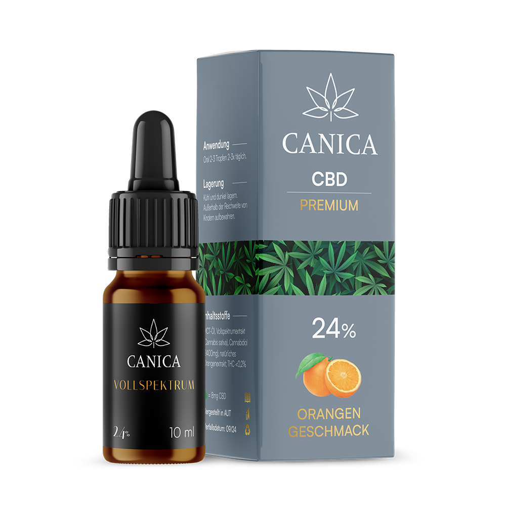 CBD Öl Orange 24%  Premium Vollspektrum