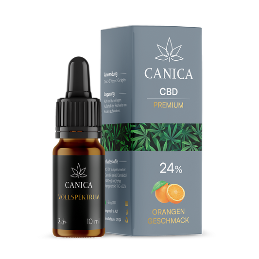 CBD Öl Orange 24%  Premium Vollspektrum