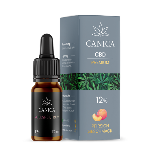 CBD Öl Pfirsich 12%  Premium Vollspektrum